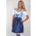 Dirndl Set Trachtenkleid Y323GT Blau Weiß Kariert Gr 34 bis 42