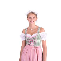 Dirndl se Trachtenkleid 512GT Grün Weiß kariert