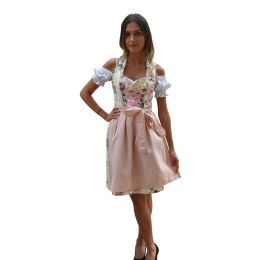 Dirndl set Trachtenkleid 515GT Rosa Gelb geblümt