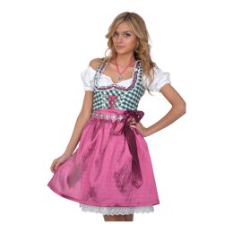 Dirndl Set Trachtenkleid 332GT Grün Weiss kariert