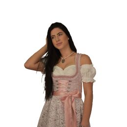 Dirndl Set Trachtenkleid 521GT Pastelviolett mit Schleifchen Muster