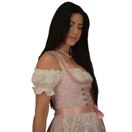 Dirndl Set Trachtenkleid 521GT Pastelviolett mit Schleifchen Muster