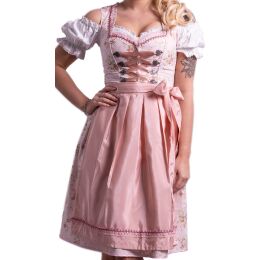 Dirndl Set Trachtenkleid 538GT Rose feingeblümt