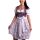 Dirndl Set Trachtenkleid 540GT Lila geblümt