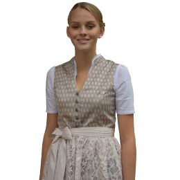 Dirndl Set 2tlg. APOLLON Beigegrau geblümt 543GT