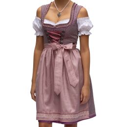 Dirndl Set Flora 2tlg. Trachtenkleid Lila Rosa geblümt 548GT