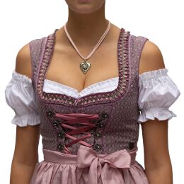 Dirndl Set Flora 2tlg. Trachtenkleid Lila Rosa geblümt 548GT