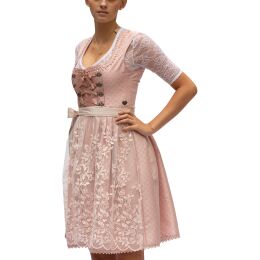 Dirndl Set Horen 2tlg.Trachtenkleid Rosa geblümt 545GT