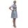 Dirndl Set ELITA 2tlg. Trachtenkleid Grau Lila geblümt 542GT