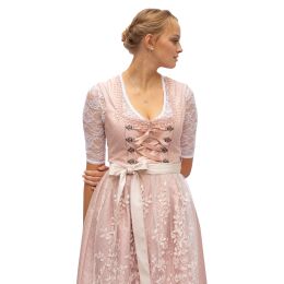 Dirndl Set Horen 2tlg.Trachtenkleid Rosa geblümt 545GT 48