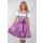 Dirndl Set Trachtenkleid 334GT Lila Weiss kariert