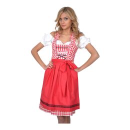 Dirndl Set-Trachtenkleid 345GT Rot&weiß Kariert...